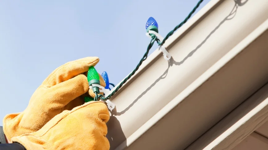 Christmas lights installation and removal