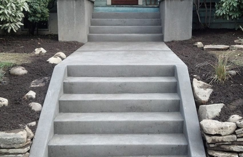concrete steps