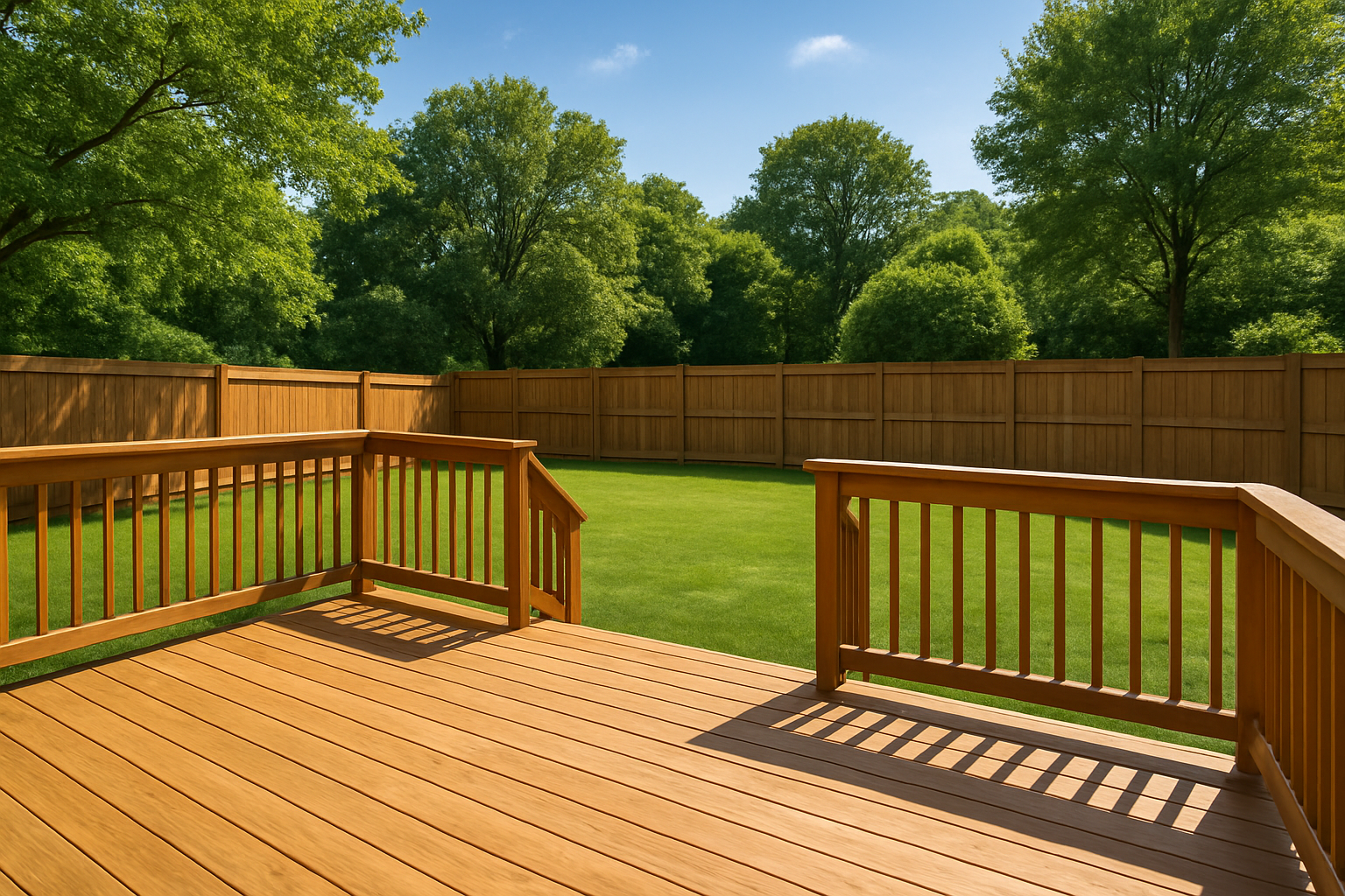 fence and deck installation